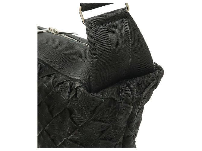 Borsa a Spalla Bottega Veneta Intrecciato Webbing Nero - vista 5