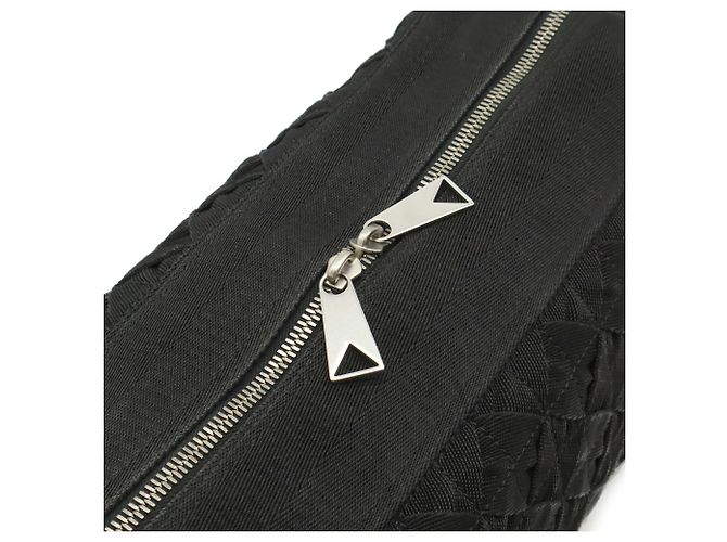 Borsa a Spalla Bottega Veneta Intrecciato Webbing Nero - vista 7