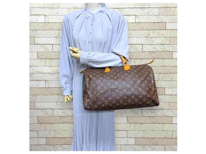 Borsa Louis Vuitton Speedy 40 Monogram Marrone - vista 2