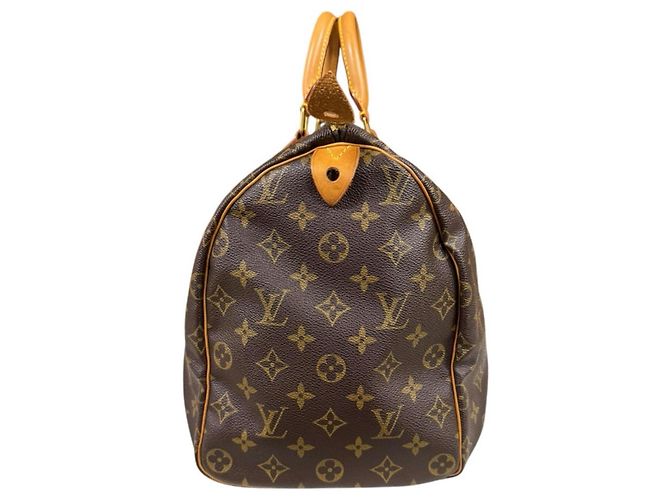 Borsa Louis Vuitton Speedy 40 Monogram Marrone - vista 5
