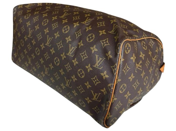 Borsa Louis Vuitton Speedy 40 Monogram Marrone - vista 7