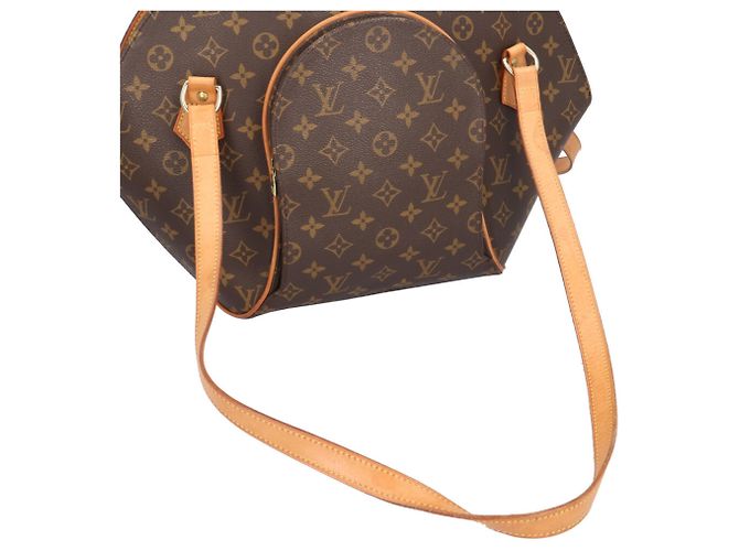 Borsa a tracolla Louis Vuitton Ellipse Shopping Monogram Marrone - vista 15