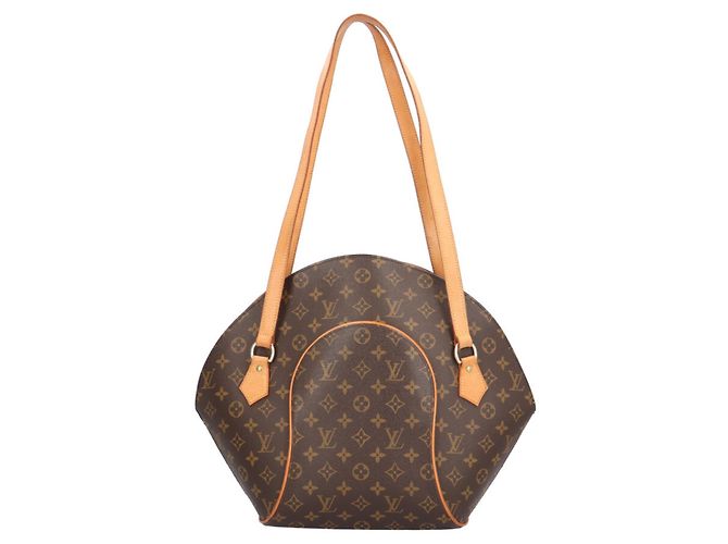 Borsa a tracolla Louis Vuitton Ellipse Shopping Monogram Marrone - vista 3