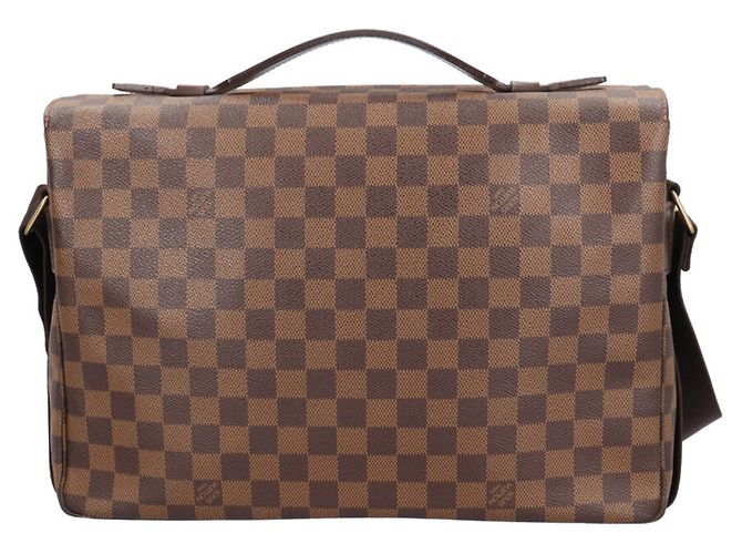 Borsa a tracolla Louis Vuitton Broadway Damier Marrone - vista 3