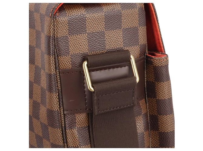 Borsa a tracolla Louis Vuitton Broadway Damier Marrone - vista 7