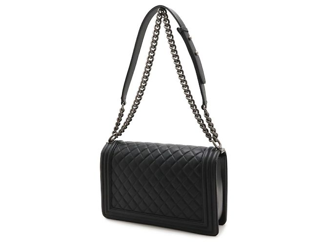 Borsa a Spalla Chanel Boy Chanel Matelassé Nero - vista 3