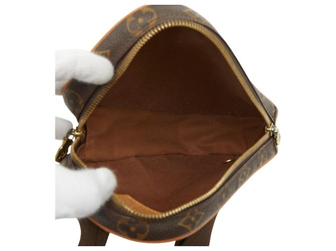 Borsa a tracolla Monogram Pochette Gange Louis Vuitton Marrone - vista 10