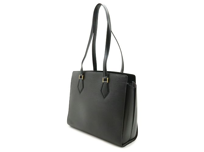 Borsa Tote Louis Vuitton Epi Duplex Shoulder Noir Black Nero - vista 3