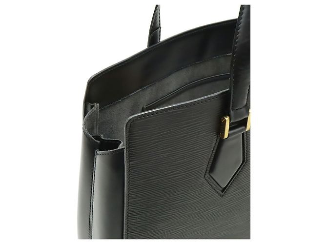 Borsa Tote Louis Vuitton Epi Duplex Shoulder Noir Black Nero - vista 8