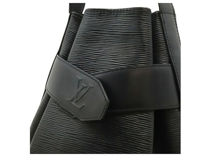 Borsa a Spalla Louis Vuitton Epi Sac Depaule PM Nero - vista 10
