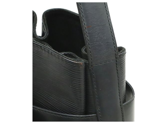 Borsa a Spalla Louis Vuitton Epi Sac Depaule PM Nero - vista 5