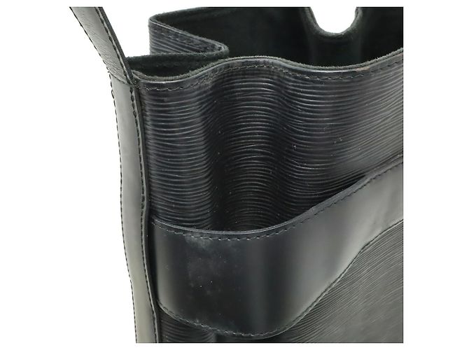 Borsa a Spalla Louis Vuitton Epi Sac Depaule PM Nero - vista 8