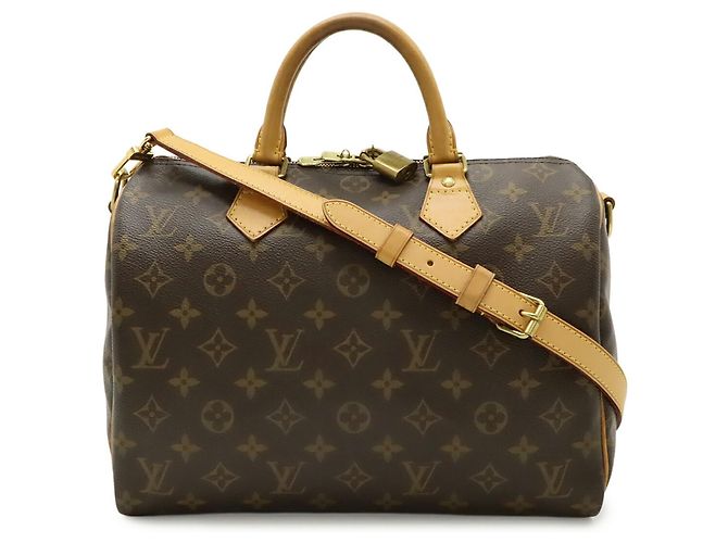 Borsa Louis Vuitton Monogram Speedy Bandoulière 30 Marrone - vista 2