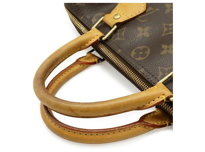 Borsa Louis Vuitton Monogram Speedy Bandoulière 30 Marrone - vista 7