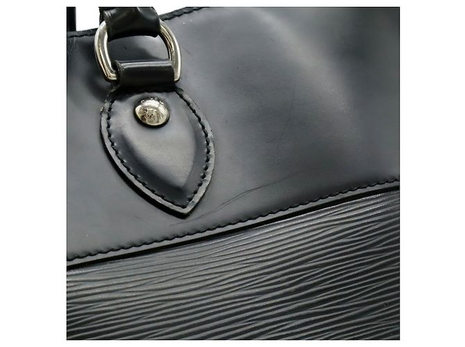 Borsa Tote Louis Vuitton Epi Passy GM Nero - vista 9