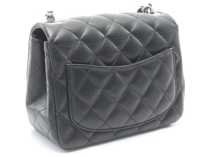 Borsa a Spalla Chanel Mini Matelassé Nero - vista 2