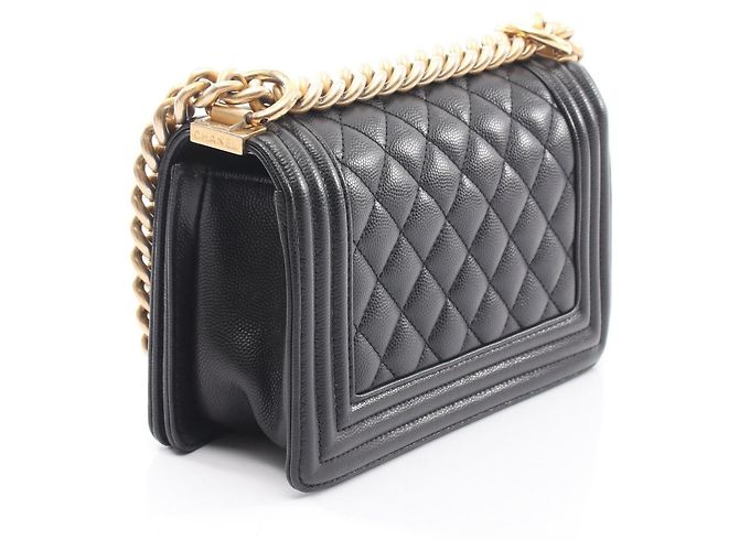 Borsa a Spalla Chanel Boy Small Nero - vista 2