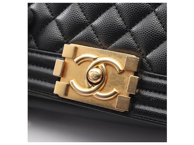 Borsa a Spalla Chanel Boy Small Nero - vista 7