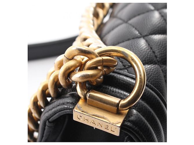 Borsa a Spalla Chanel Boy Small Nero - vista 8