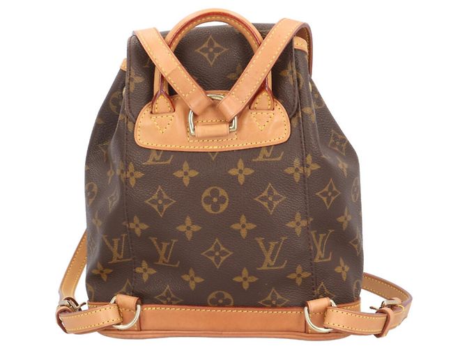 Zaino Louis Vuitton Mini Montsouris Monogram Marrone - vista 3