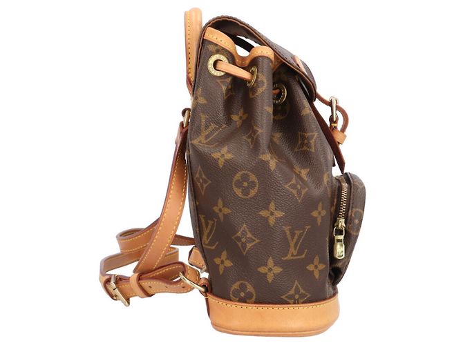 Zaino Louis Vuitton Mini Montsouris Monogram Marrone - vista 4