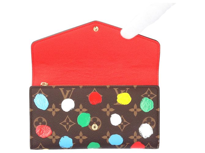 Louis Vuitton x Yayoi Kusama Long Wallet Braun Mehrfarben - Ansicht 5