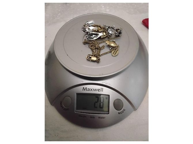 Set coordinato collana e orecchini con motivo mano e teschio Alexander McQueen Porpora Silver hardware Gold hardware - vista 9