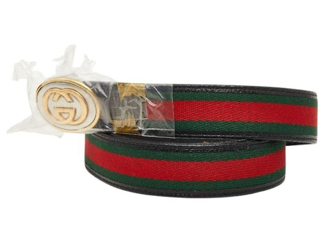 Cintura Gucci Interlocking G Sherry Line Nero - vista 2