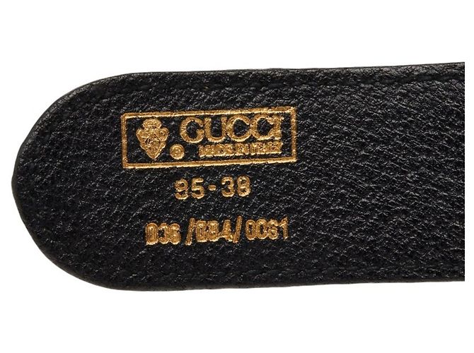 Cintura Gucci Interlocking G Sherry Line Nero - vista 4
