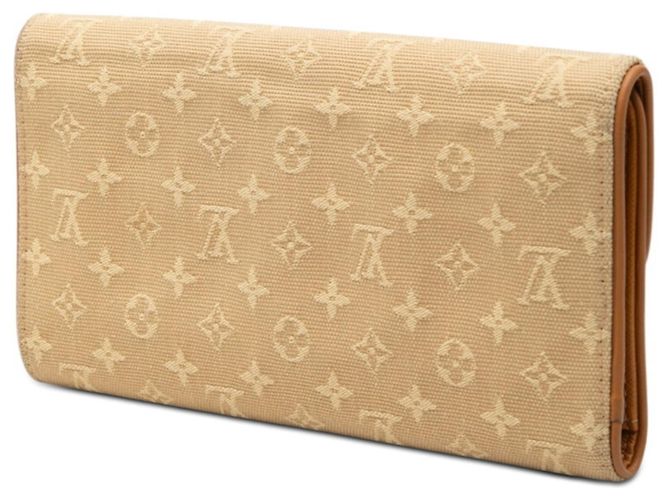 Louis Vuitton Monogram Mini Portefeuille Tresor International Long Wallet Beige - vista 2