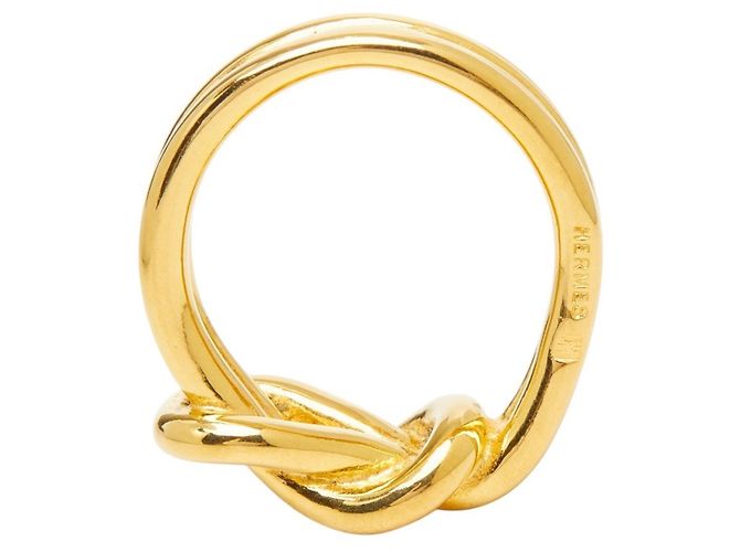 Hermès Hermes Atame Schalring in vergoldet Golden - Ansicht 5