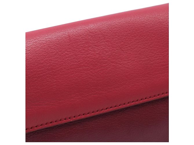 Borsa a tracolla con catena Miu Miu in pelle bordeaux Rosso Bordò - vista 10