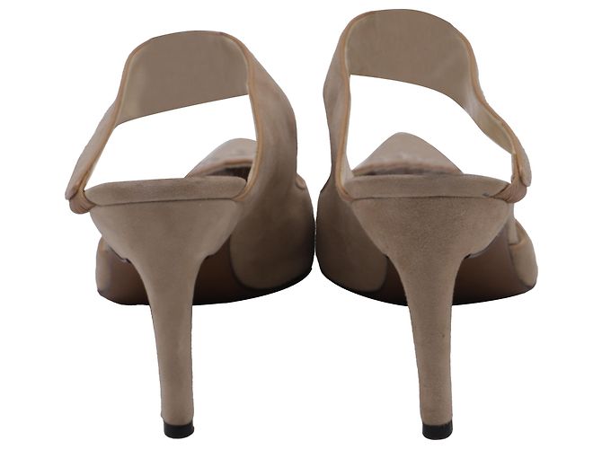 Sandali intrecciati Dior in scamosciato beige - vista 4