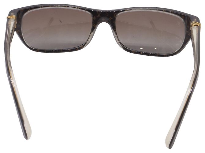 Gafas de sol Louis Vuitton Z0022W de montura rectangular en acetato marrón Impresión de pitón - vista 4