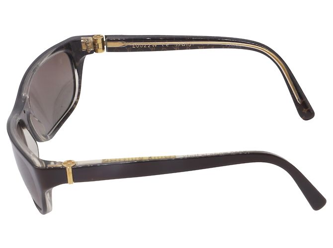 Gafas de sol Louis Vuitton Z0022W de montura rectangular en acetato marrón Impresión de pitón - vista 5