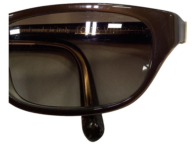 Gafas de sol Louis Vuitton Z0022W de montura rectangular en acetato marrón Impresión de pitón - vista 7