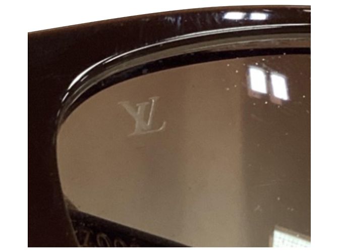 Gafas de sol Louis Vuitton Z0022W de montura rectangular en acetato marrón Impresión de pitón - vista 8
