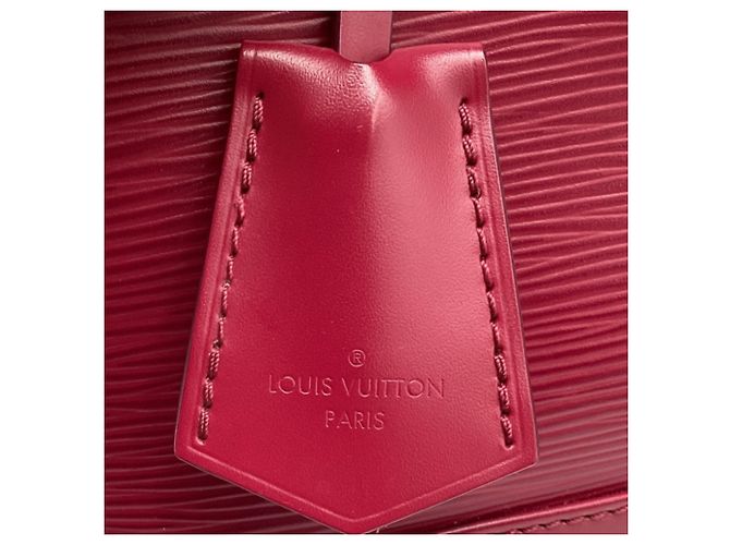 Borsa Alma MM Louis Vuitton in pelle Epi bordeaux Rosso Bordò - vista 12