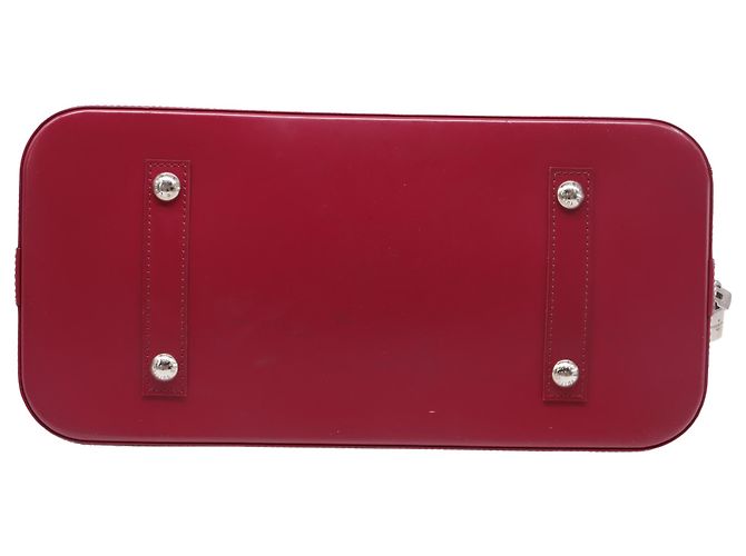 Borsa Alma MM Louis Vuitton in pelle Epi bordeaux Rosso Bordò - vista 7