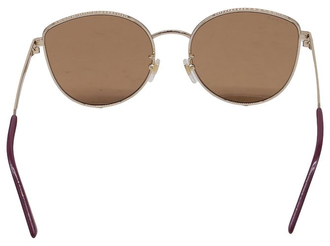 Occhiali da Sole Gucci Round Tinted in Metallo Oro D'oro - vista 4