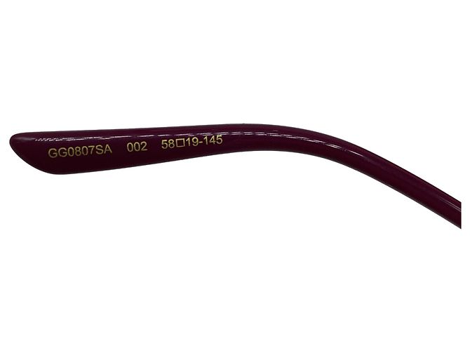 Occhiali da Sole Gucci Round Tinted in Metallo Oro D'oro - vista 8