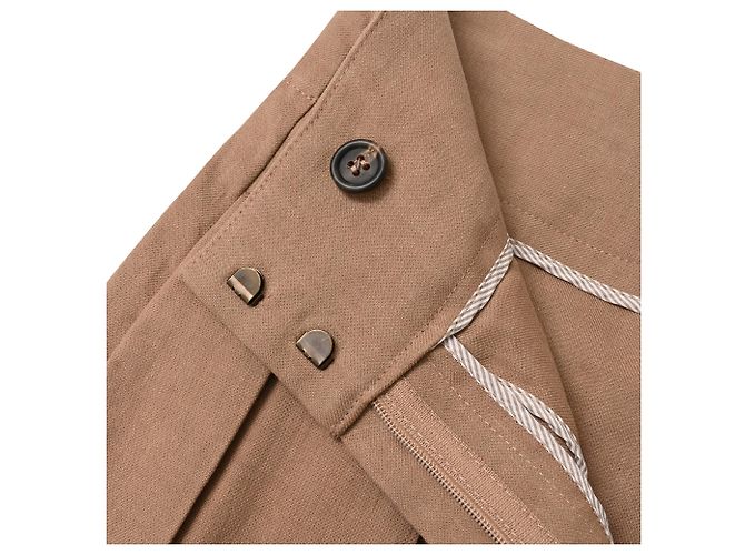 Short plisado Brunello Cucinelli en beige de poliéster - vista 17