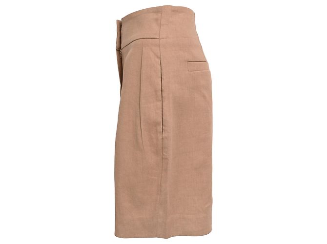 Short plisado Brunello Cucinelli en beige de poliéster - vista 2