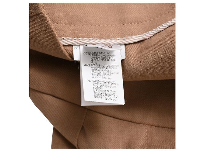 Short plisado Brunello Cucinelli en beige de poliéster - vista 6