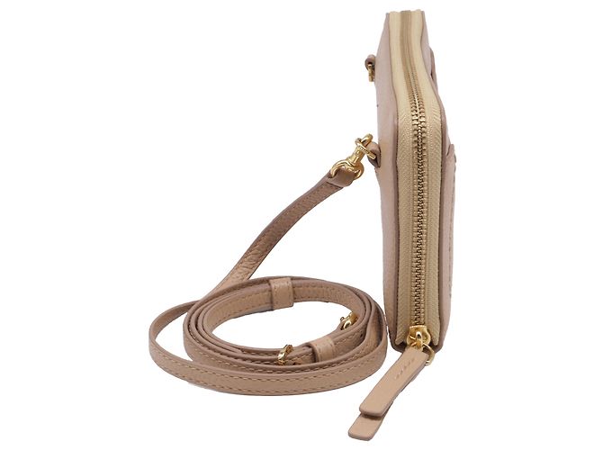 Borsa a tracolla Marc Jacobs in pelle beige - vista 3