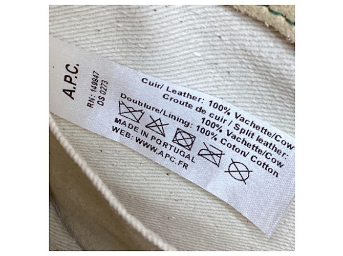 Apc Mini borsa a tracolla Geneve in pelle verde A.P.C. - vista 13