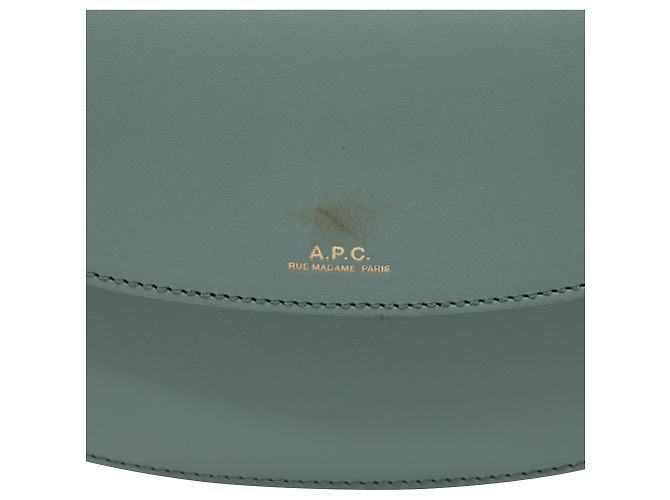 Apc Mini borsa a tracolla Geneve in pelle verde A.P.C. - vista 6