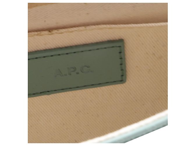 Apc Mini borsa a tracolla Geneve in pelle verde A.P.C. - vista 9