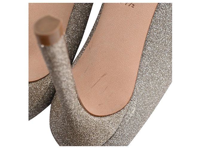 Décolleté Romy di Jimmy Choo in glitter argento Metallico - vista 12