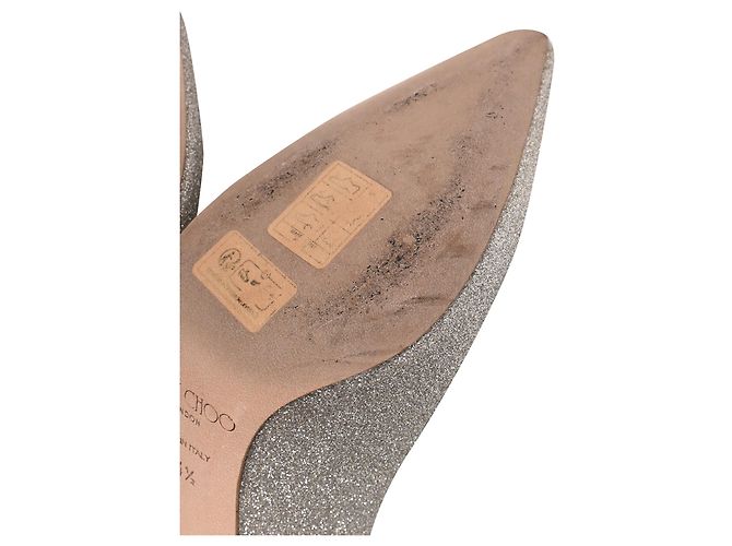 Décolleté Romy di Jimmy Choo in glitter argento Metallico - vista 8
